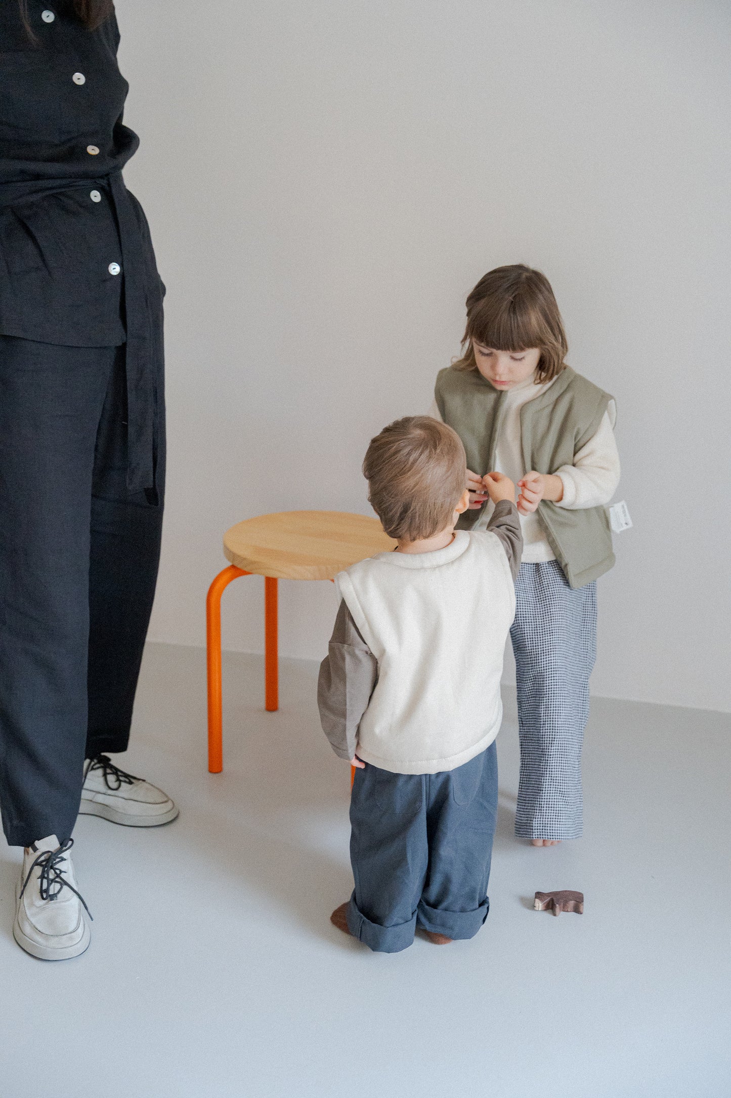 worker twill trousers mini