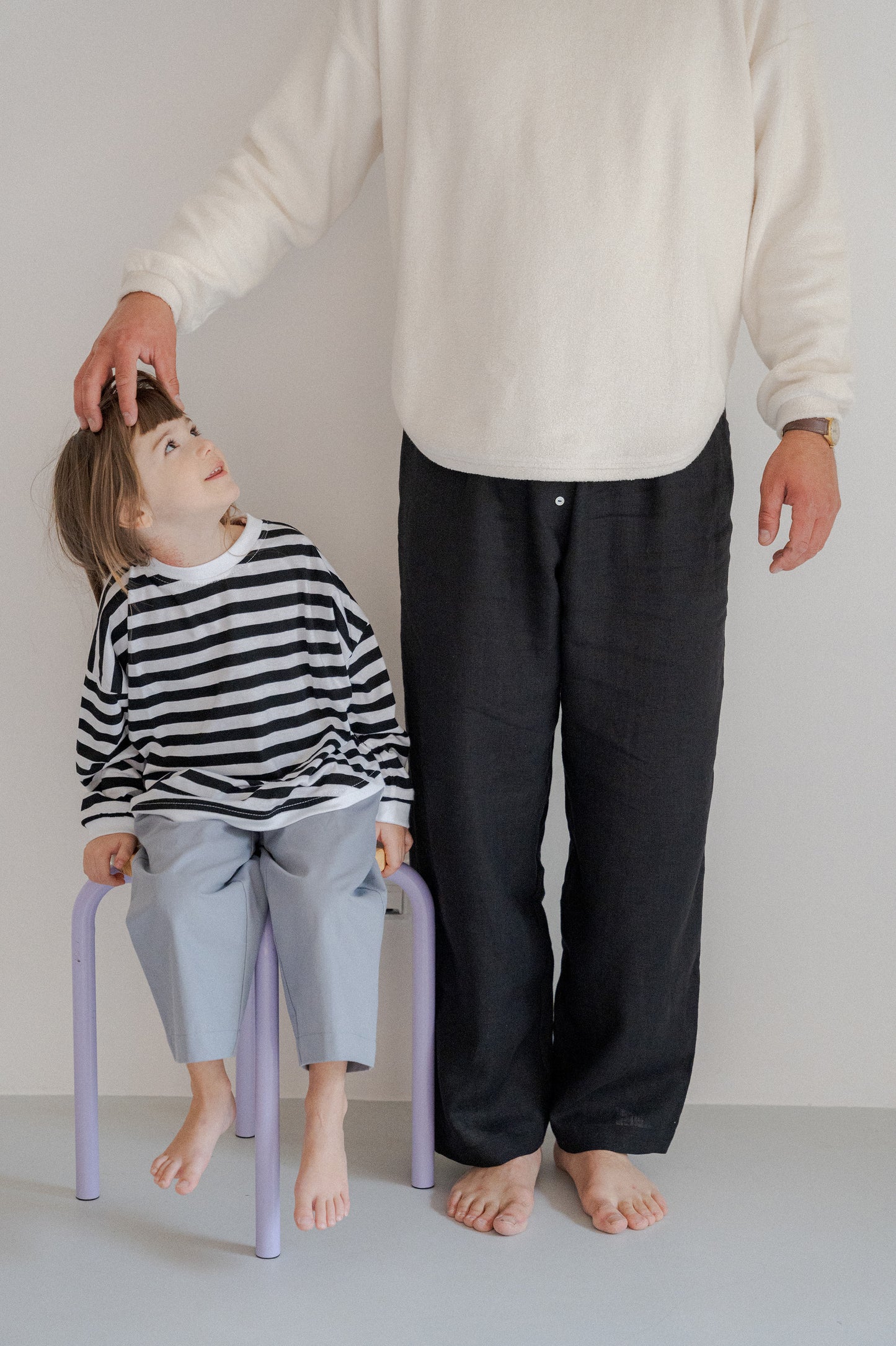 pyjama style linen trousers
