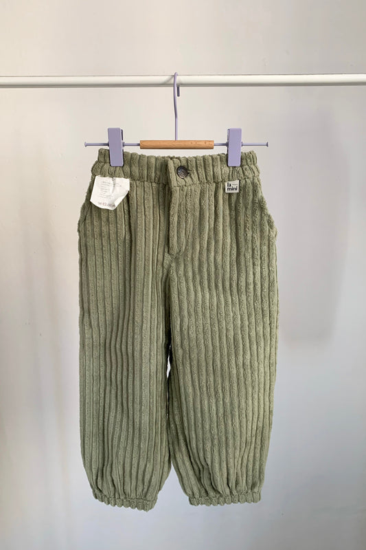 corduroy pants olive / vel. 98