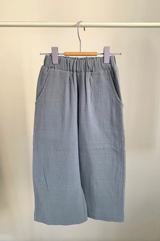 muslin pants light blue / vel. 104