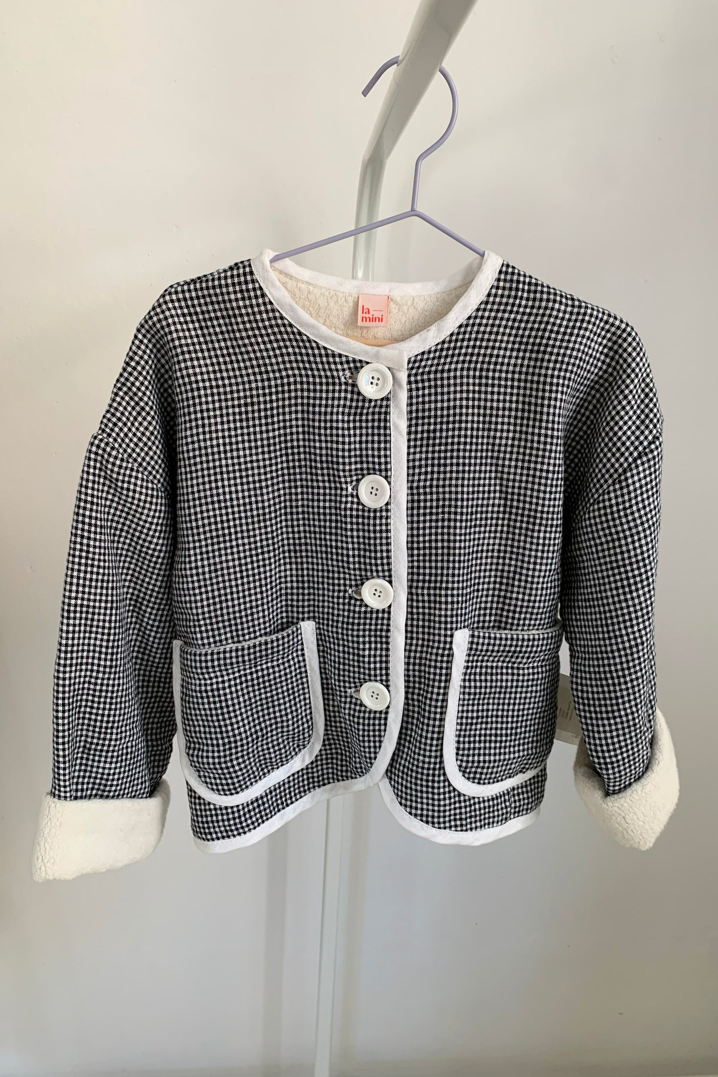 gingham coat / vel. 98