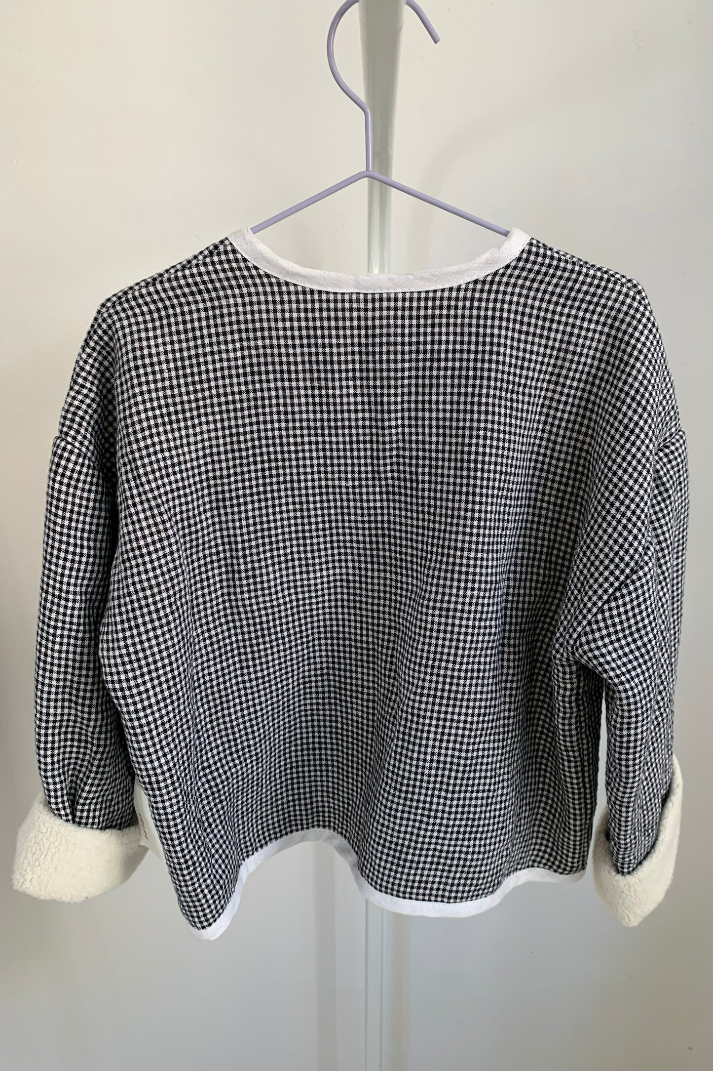 gingham coat / vel. 98