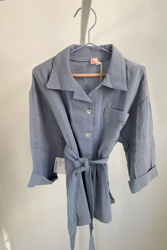 muslin shirt light blue / vel. 104