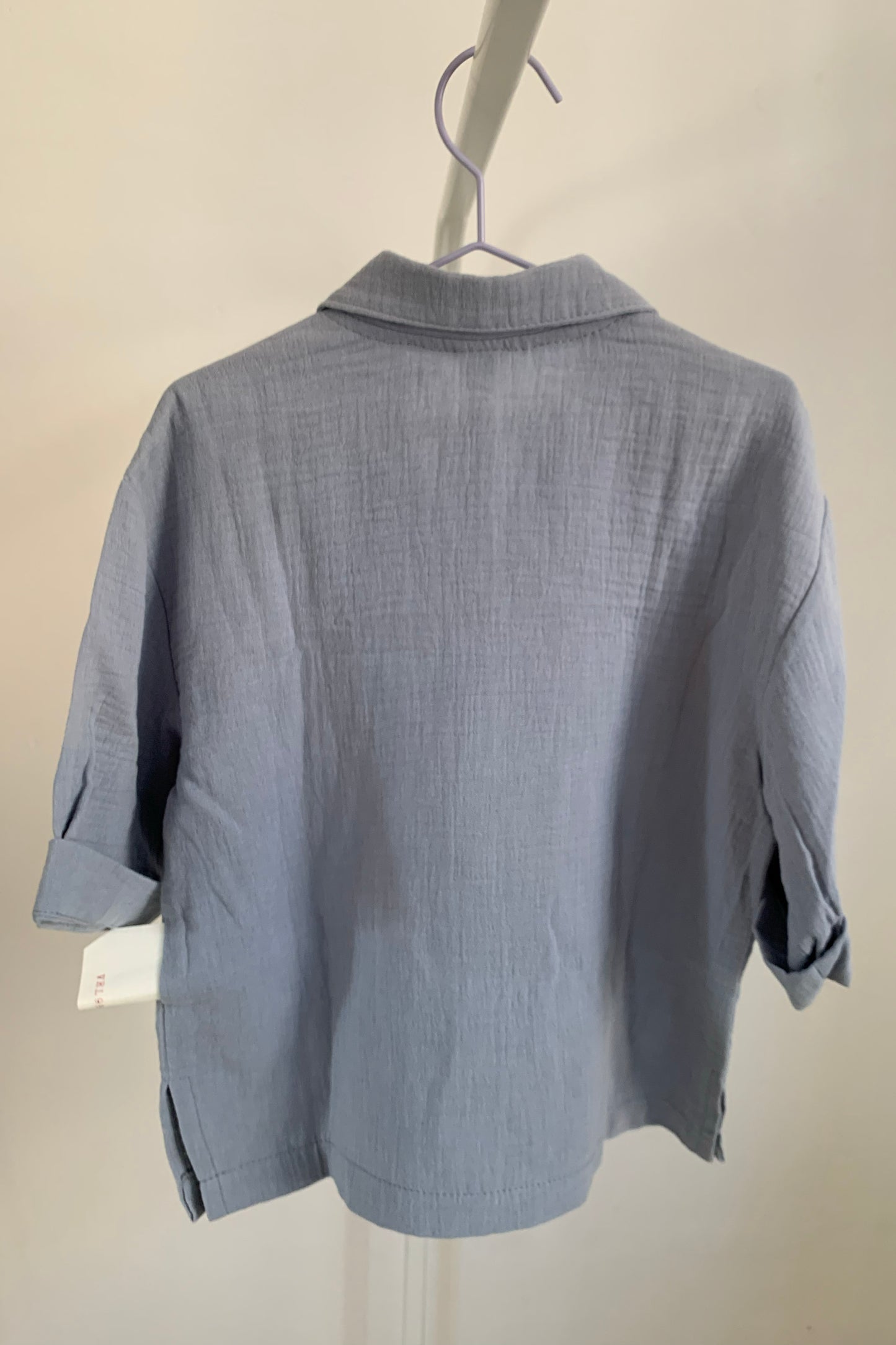 muslin shirt light blue / vel. 104